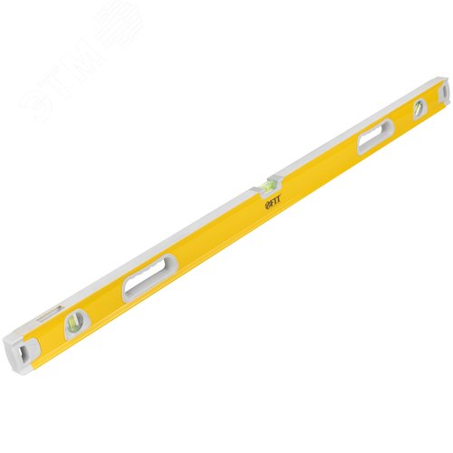 Уровень ``Эталон``, 0,5 мм/м, 3 глазка, зеркало, усил. корпус, фрезер. раб. грани, магниты, ручки, Профи 1200 мм - фото 2