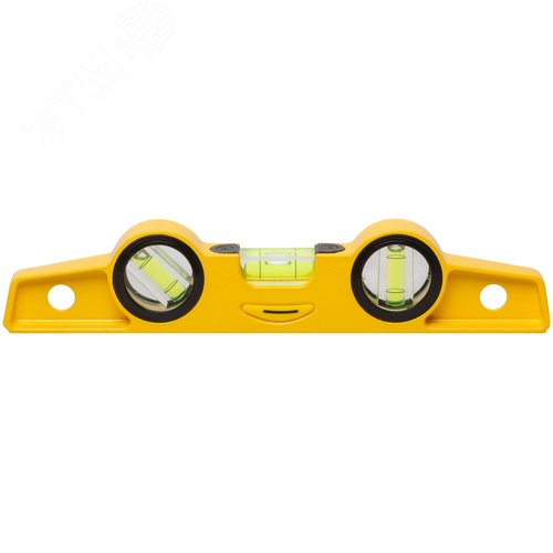 Изображение товара Уровень ''Хард'' мини, 3 глазка, литой усиленный профиль, фрезер.рабочая грань, магниты 250 мм (шт)