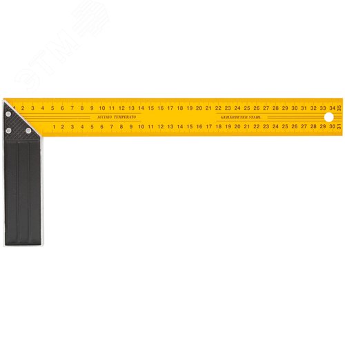 Изображение товара Угольник столярный желтый усиленный 350 мм (шт)