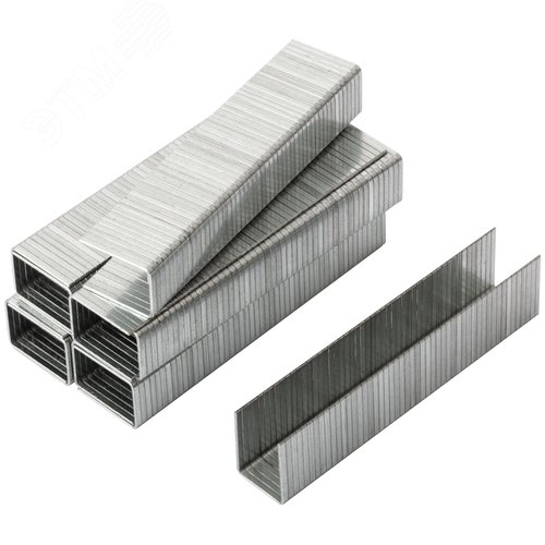 Изображение товара Скоба закаленная Профи широкая прямоугольная ширина 10.6мм 14мм (500шт) (упак)