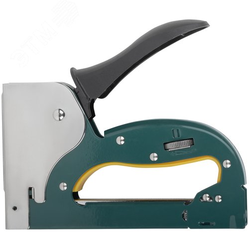 Изображение товара "Степлер для узких скоб ""тип 53"", 4-14 мм, регулировка силы удара, рессорный механизм, металлический корпус" (шт)