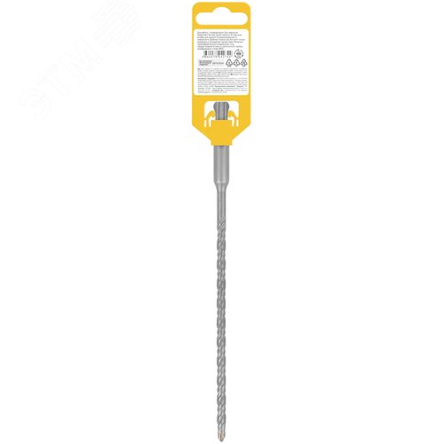 Бур по бетону SDS PLUS, Профи, W-образная вставка, двойная спираль, 6 х 210 мм - фото 4