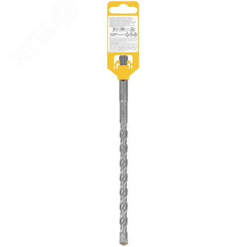 Бур по бетону SDS PLUS, Профи, W-образная вставка, двойная спираль, 10 х 210 мм - фото 4