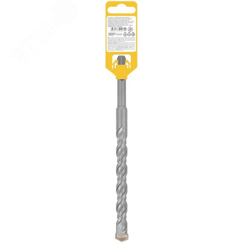Бур по бетону SDS PLUS, Профи, W-образная вставка, двойная спираль, 16 х 210 мм - фото 4