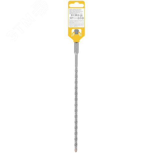 Бур по бетону SDS PLUS, Профи, W-образная вставка, двойная спираль, 6 х 260 мм - фото 4