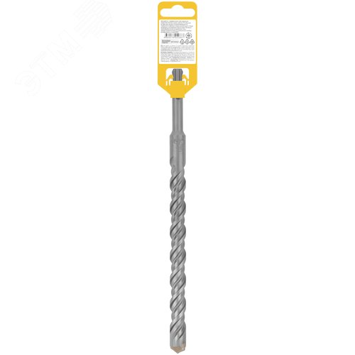 Бур по бетону SDS PLUS, Профи, W-образная вставка, двойная спираль, 18 х 260 мм - фото 4