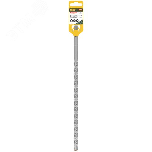 Бур по бетону SDS PLUS, Профи, W-образная вставка, двойная спираль, 10 х 310 мм - фото 3