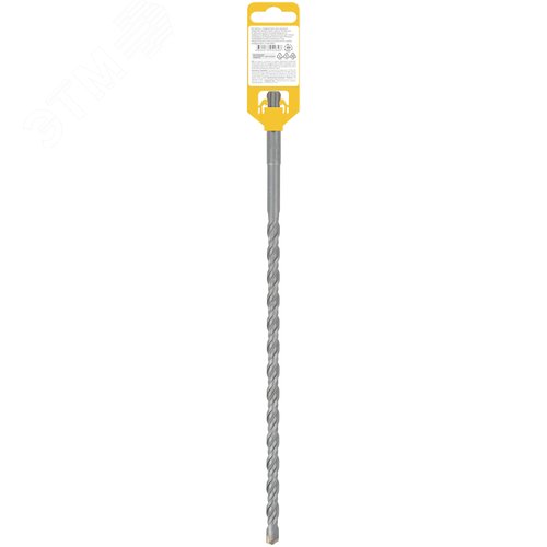 Бур по бетону SDS PLUS, Профи, W-образная вставка, двойная спираль, 10 х 310 мм - фото 4