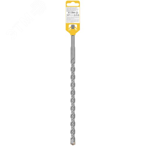 Бур по бетону SDS PLUS, Профи, W-образная вставка, двойная спираль, 14 х 310 мм - фото 4