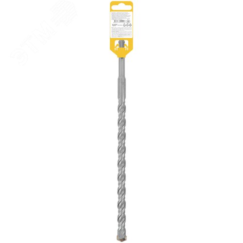 Бур по бетону SDS PLUS, Профи, W-образная вставка, двойная спираль, 16 х 310 мм - фото 4