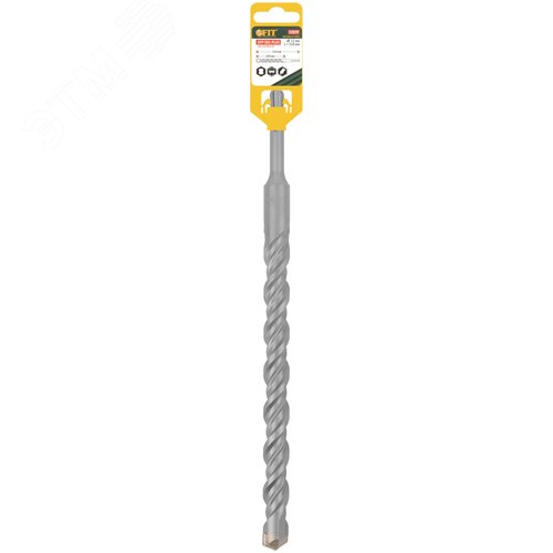 Бур по бетону SDS PLUS, Профи, W-образная вставка, двойная спираль, 22 х 310 мм - фото 3