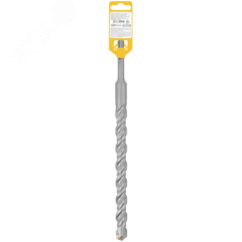 Бур по бетону SDS PLUS, Профи, W-образная вставка, двойная спираль, 22 х 310 мм - фото 4