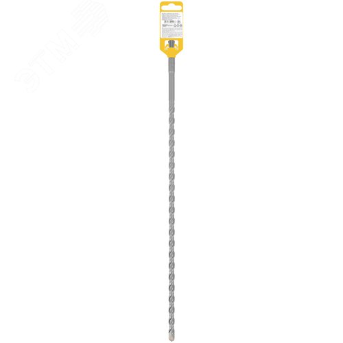 Бур по бетону SDS PLUS, Профи, W-образная вставка, двойная спираль, 10 х 460 мм - фото 4