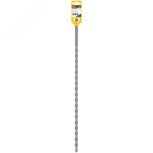 Бур по бетону SDS PLUS, Профи, W-образная вставка, двойная спираль, 12 х 460 мм - фото 3