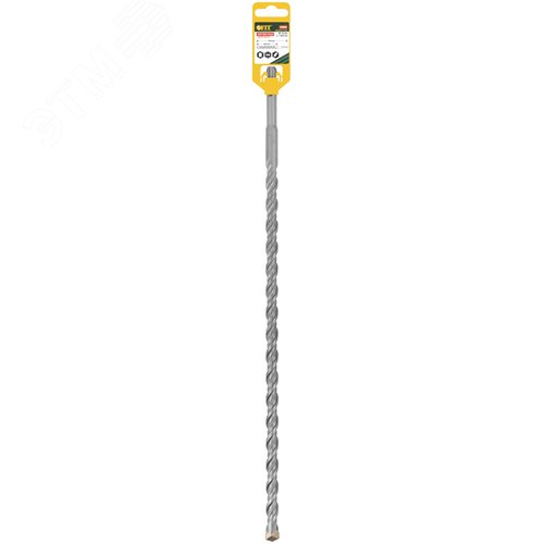 Бур по бетону SDS PLUS, Профи, W-образная вставка, двойная спираль, 14 х 460 мм - фото 3