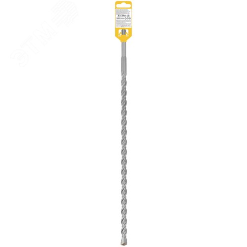 Бур по бетону SDS PLUS, Профи, W-образная вставка, двойная спираль, 14 х 460 мм - фото 4