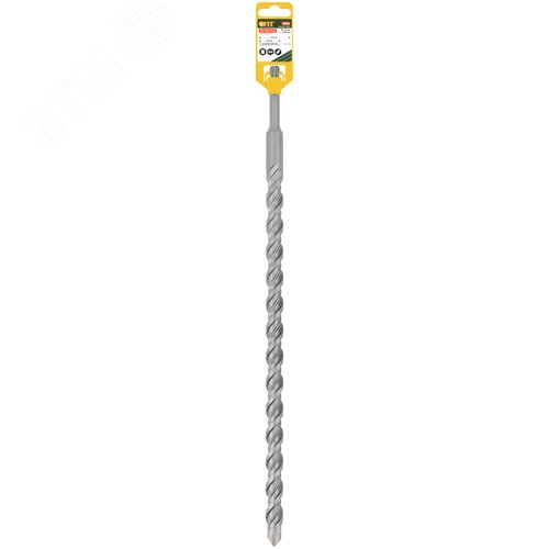 Бур по бетону SDS PLUS, Профи, W-образная вставка, двойная спираль, 20 х 460 мм - фото 3