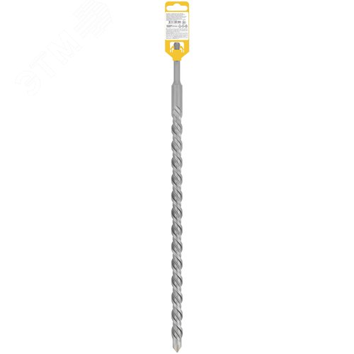 Бур по бетону SDS PLUS, Профи, W-образная вставка, двойная спираль, 20 х 460 мм - фото 4