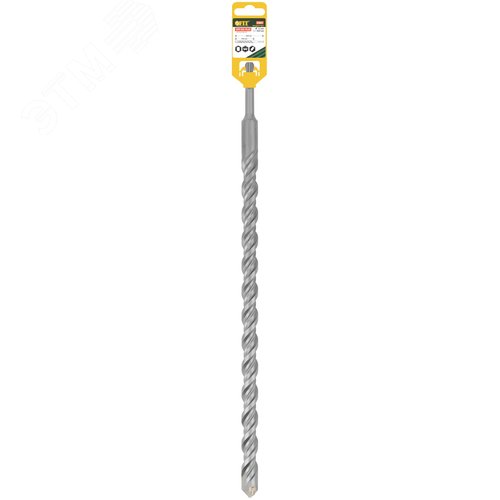 Бур по бетону SDS PLUS, Профи, W-образная вставка, двойная спираль, 22 х 460 мм - фото 3