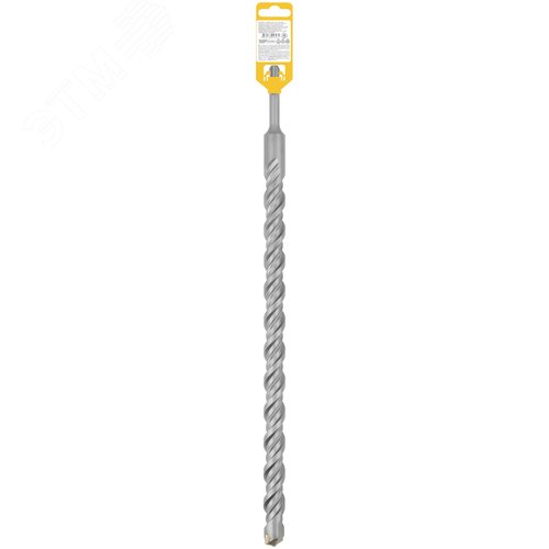 Бур по бетону SDS PLUS, Профи, W-образная вставка, двойная спираль, 25 х 460 мм - фото 4