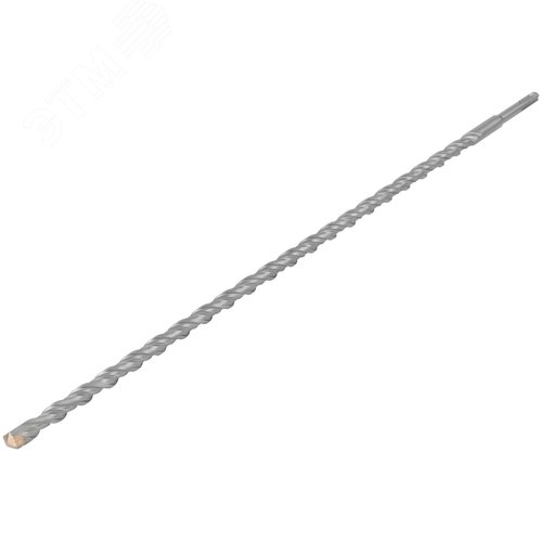 Бур по бетону SDS PLUS, Профи, W-образная вставка, двойная спираль, 16 х 600 мм - фото 2