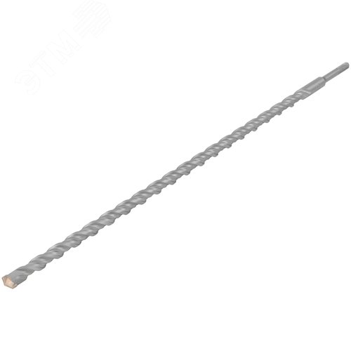 Бур по бетону SDS PLUS, Профи, W-образная вставка, двойная спираль, 18 х 600 мм - фото 2