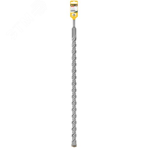 Бур по бетону SDS PLUS, Профи, W-образная вставка, двойная спираль, 12 х 600 мм - фото 3