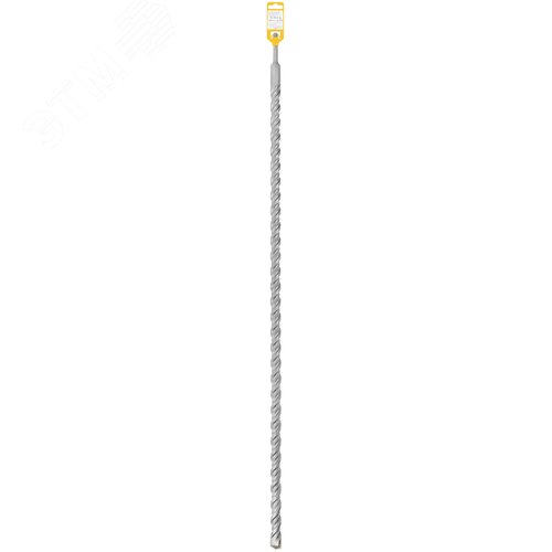 Бур по бетону SDS PLUS, Профи, W-образная вставка, двойная спираль, 25 х 1000 мм - фото 4