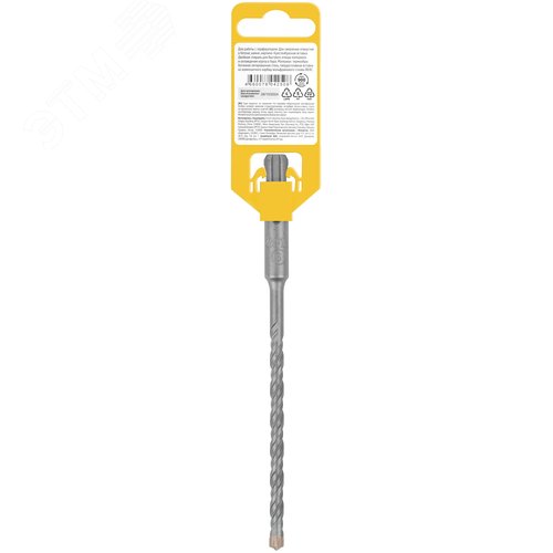 Бур по бетону SDS-PLUS, Профи, крестообразная вставка, двойная спираль, 6 х 160 мм - фото 4