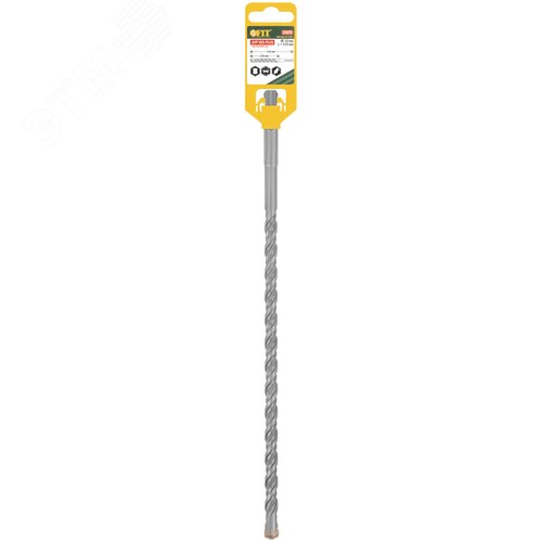 Бур по бетону SDS-PLUS, Профи, крестообразная вставка, двойная спираль, 10 х 310 мм - фото 3