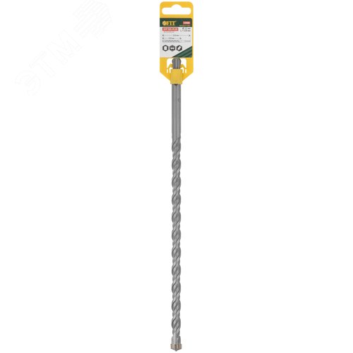 Бур по бетону SDS-PLUS, Профи, крестообразная вставка, двойная спираль, 12 х 310 мм - фото 3