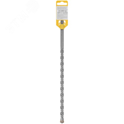 Бур по бетону SDS-PLUS, Профи, крестообразная вставка, двойная спираль, 12 х 310 мм - фото 4