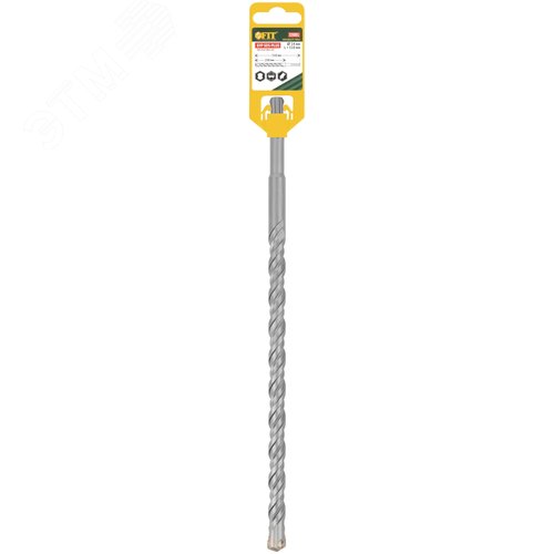 Бур по бетону SDS-PLUS, Профи, крестообразная вставка, двойная спираль, 14 х 310 мм - фото 3