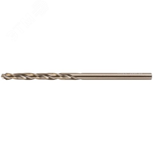 Сверло по металлу HSS, кобальт 5% Профи, ступенчатая заточка наконечника, блистер 3,5х70 мм ( 1 шт.) - фото 1