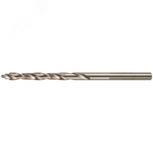 Сверло по металлу HSS, кобальт 5% Профи, ступенчатая заточка наконечника, блистер 4,0х75 мм ( 1 шт.) - фото 1