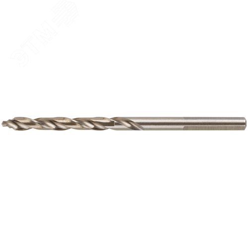 Сверло по металлу HSS, кобальт 5% Профи, ступенчатая заточка наконечника, блистер 4,5х80 мм ( 1 шт.) - фото 1
