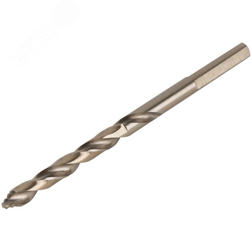 Сверло по металлу HSS, кобальт 5% Профи, ступенчатая заточка наконечника, блистер 5,0х86 мм ( 1 шт.) - фото 2