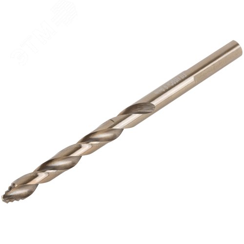 Сверло по металлу HSS, кобальт 5% Профи, ступенчатая заточка наконечника, блистер 6,0х93 мм ( 1 шт.) - фото 2