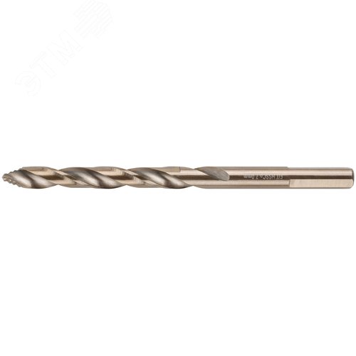 Сверло по металлу HSS, кобальт 5% Профи, ступенчатая заточка наконечника, блистер 7,0х109 мм ( 1 шт.) - фото 1