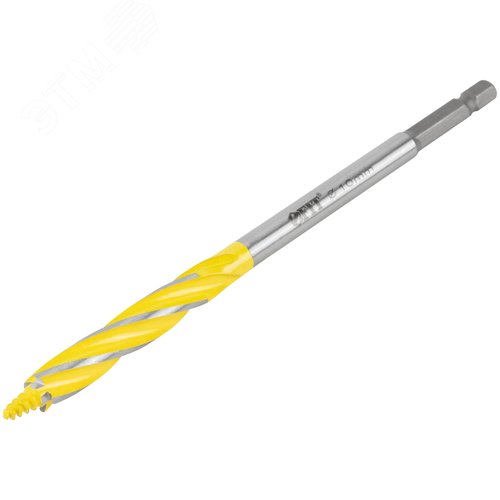 Сверло по дереву 4-х спиральное Х-тип Профи  10х165 мм - фото 2