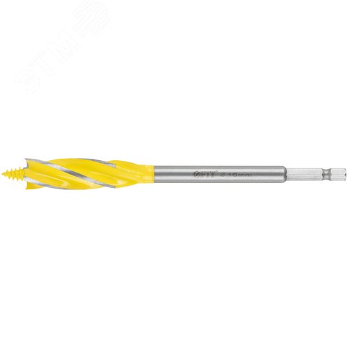 Сверло по дереву 4-х спиральное Х-тип Профи  16х165 мм - фото 1