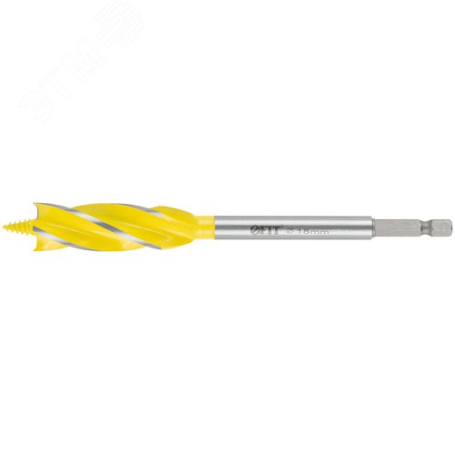 Сверло по дереву 4-х спиральное Х-тип Профи  18х165 мм - фото 1