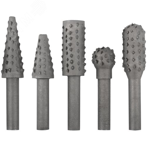 Изображение товара Шарошки стальные по дереву, 5 шт (шт)