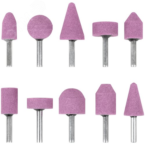 Шарошки абразивные по металлу, 10 шт. (большие) - фото 1