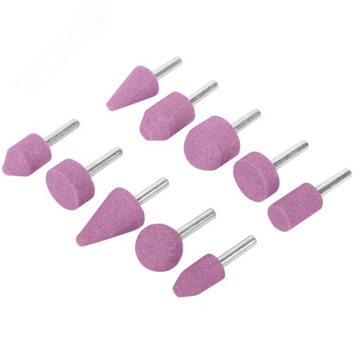 Шарошки абразивные по металлу, 10 шт. (большие) - фото 2