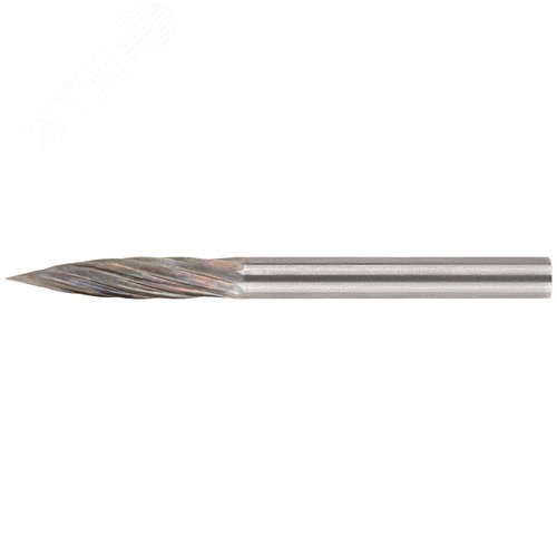 Изображение товара Шарошка карбидная Профи, штифт 3 мм (мини), цилиндрическая с острым наконечником (шт)