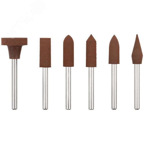 Изображение товара Насадки резиновые полировальные средней зернистости, набор 6 шт (шт)