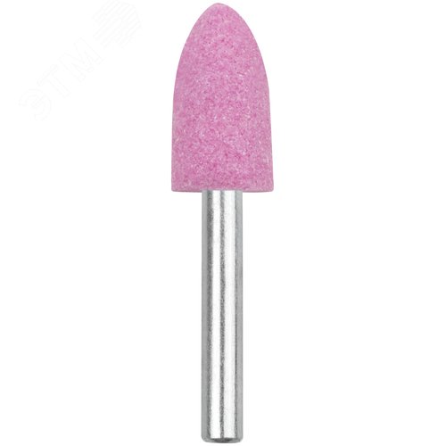 Изображение товара Шарошка абразивная (по металлу), хвостовик 6 мм, цилиндр с острым наконечником 14x25 мм (шт)