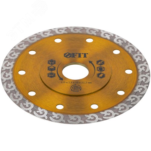 Диск отрезной алмазный универсальный Профи (сухая и влажная резка) 125х1,3х10х22,2 мм - фото 2