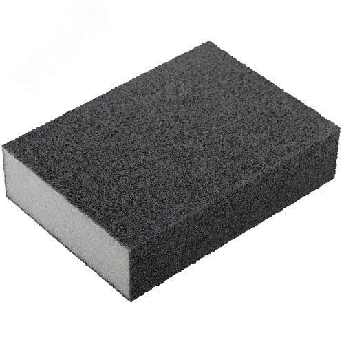 Изображение товара Губка шлифовальная алюминий-оксидная, 100х70х25 мм, средняя жесткость Р 60/ Р 100 (шт)